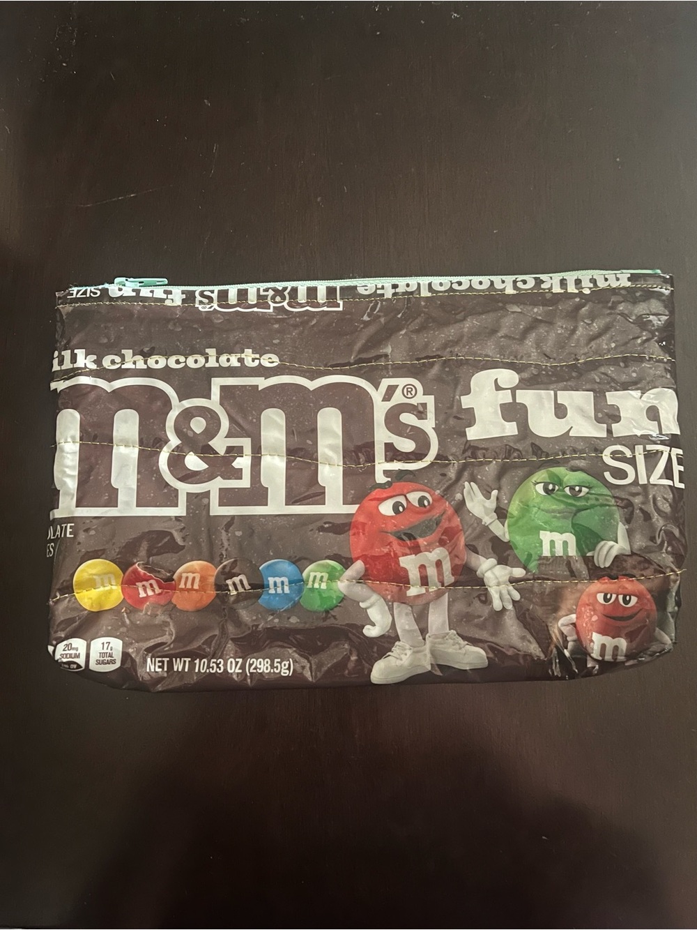M&M's Zipper Pouch - Handmade